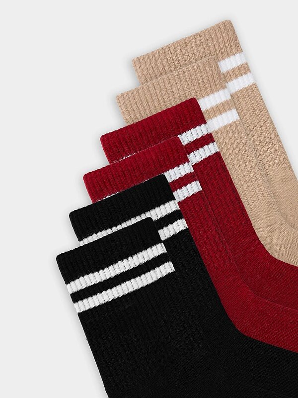 MARK FORMELLE Женские носки 580661 217A-574 вишневый /капучино /черный/