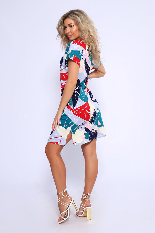 Натали Туника 580664 13208 синий, красный, серый