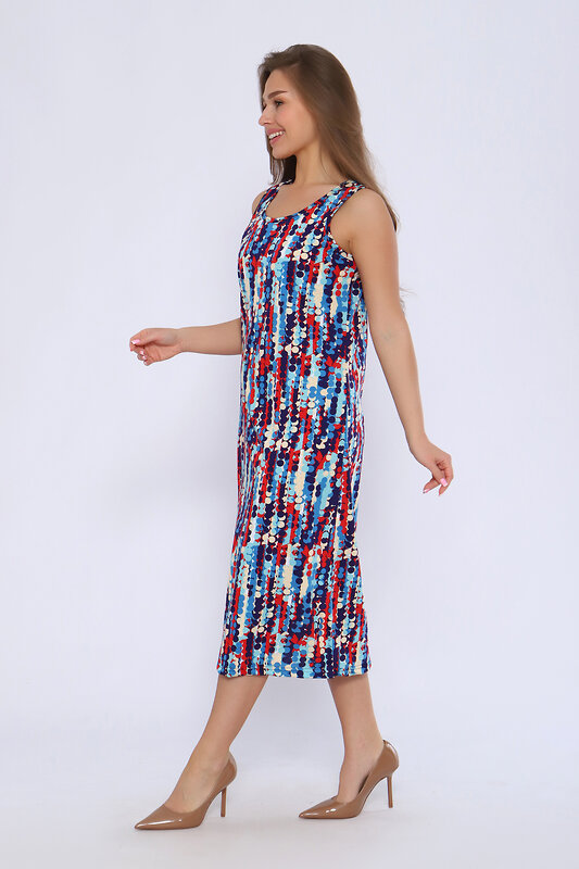 Натали Сарафан 580669 13207 сине-красный