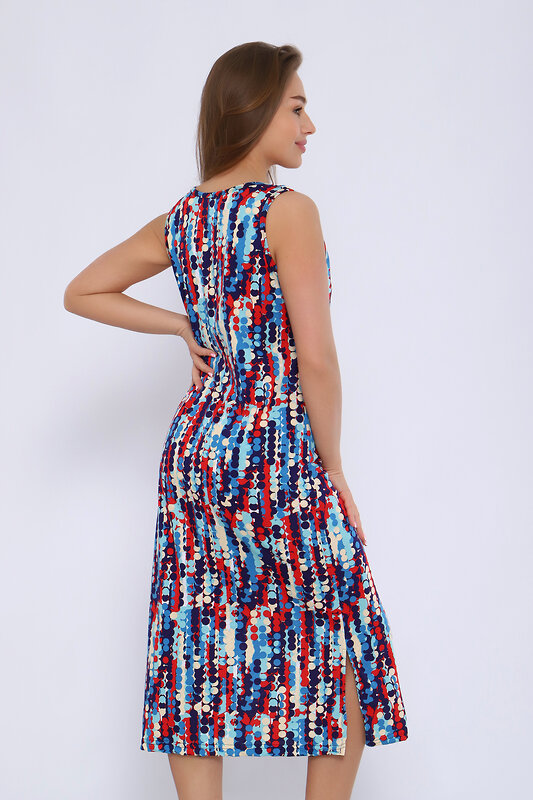 Натали Сарафан 580669 13207 сине-красный