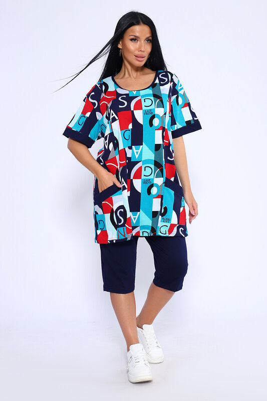 Натали Костюм 580670 13206 сине-зеленый