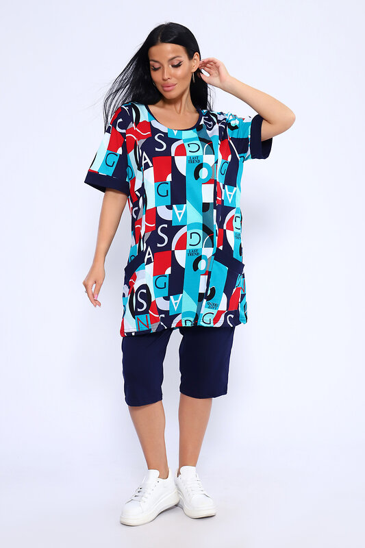 Натали Костюм 580670 13206 сине-зеленый