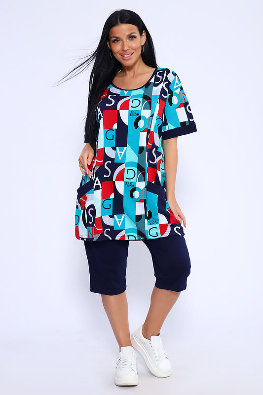 Натали Костюм 580670 13206 сине-зеленый