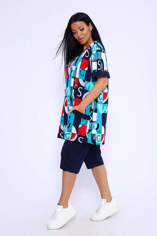 Натали Костюм 580670 13206 сине-зеленый