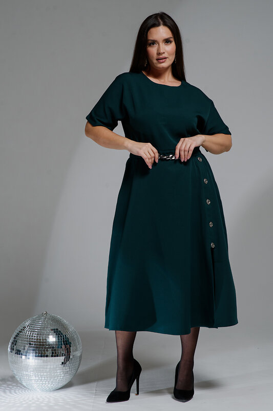 Натали Платье 580680 52346 изумрудный
