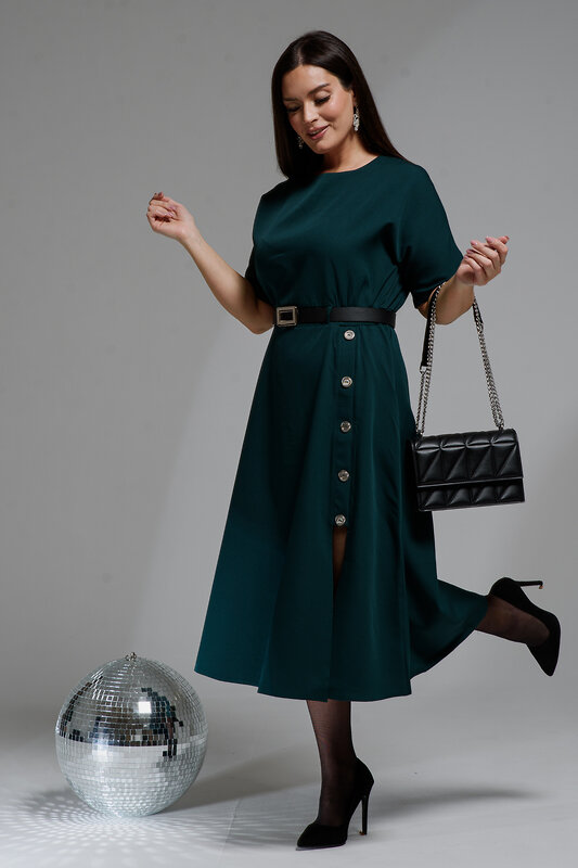 Натали Платье 580680 52346 изумрудный