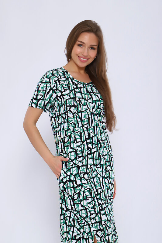 Натали Платье 580688 13194 черно-зеленый