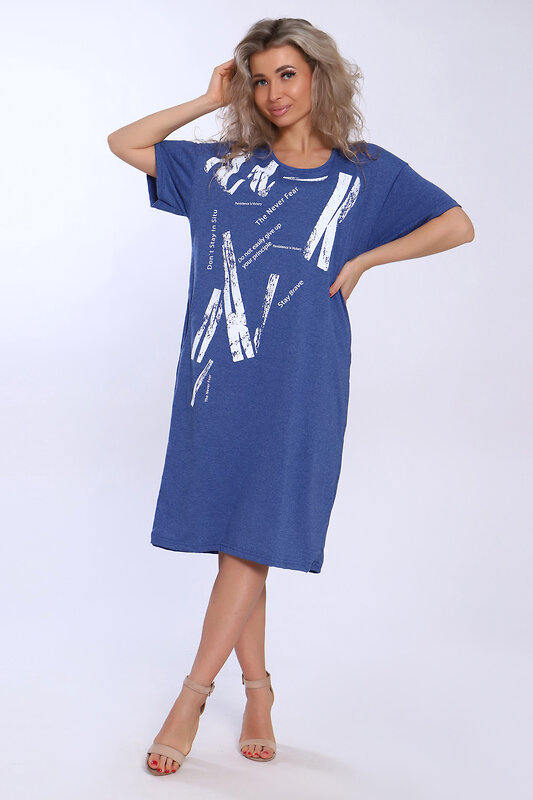 Натали Платье 580703 51109 индиго меланж