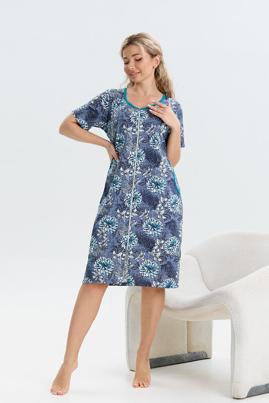 Натали Халат 580707 37002 синий