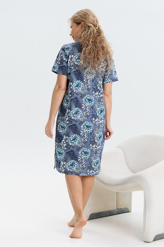 Натали Халат 580707 37002 синий