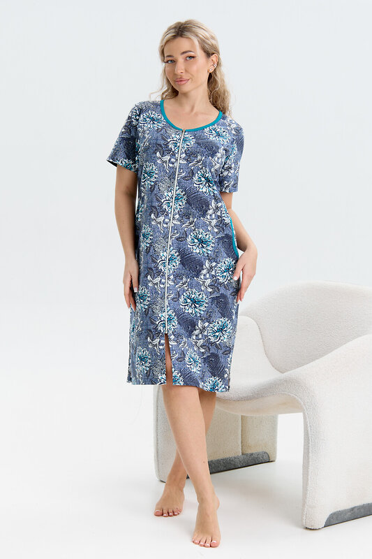 Натали Халат 580707 37002 синий