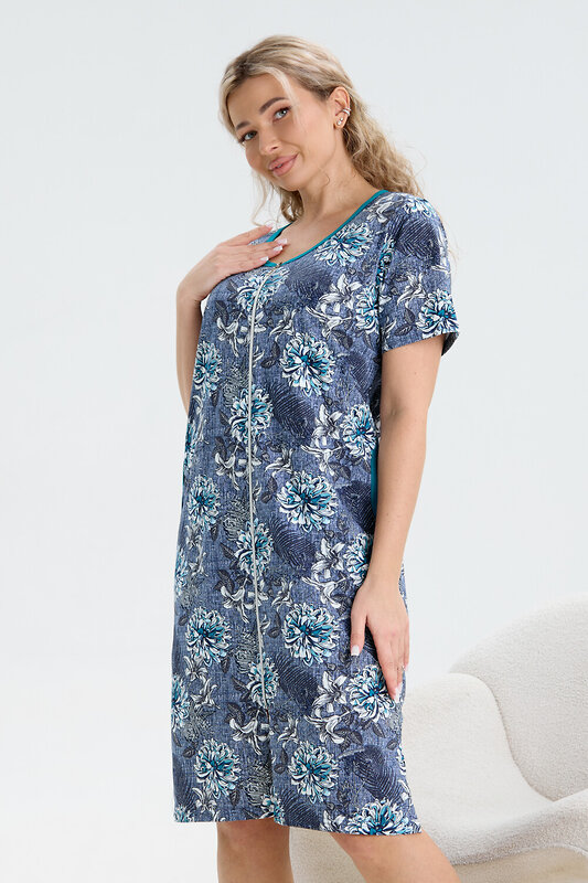 Натали Халат 580707 37002 синий