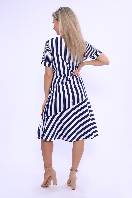 Натали Платье 580742 13165 сине-белый