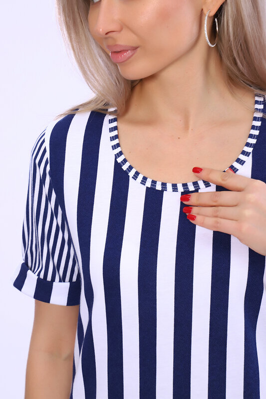 Натали Платье 580742 13165 сине-белый