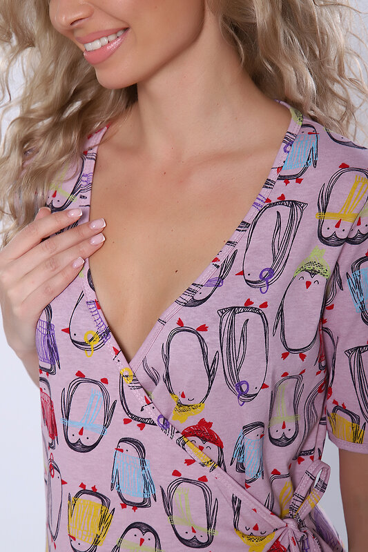 Натали Халат 580824 89331 розовый