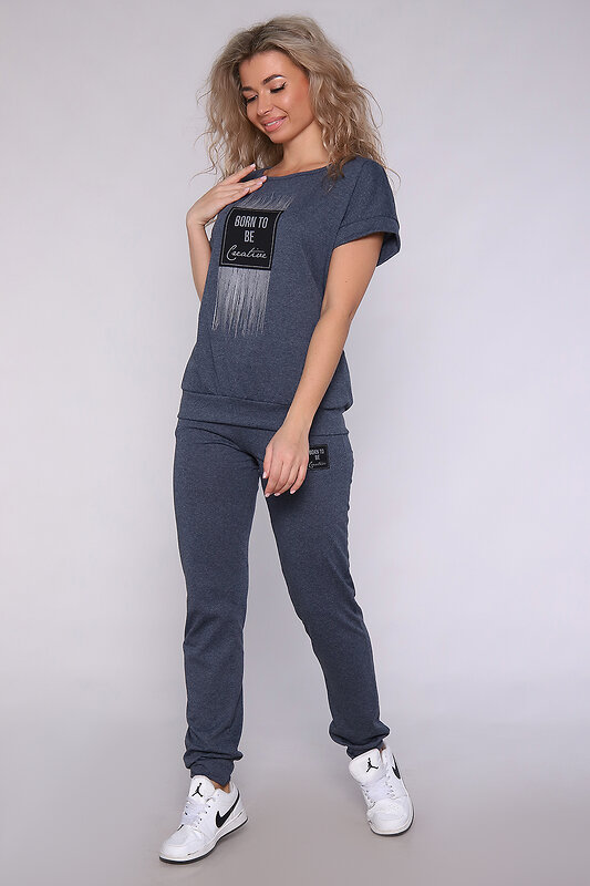 Натали Костюм 580825 51079 индиго меланж