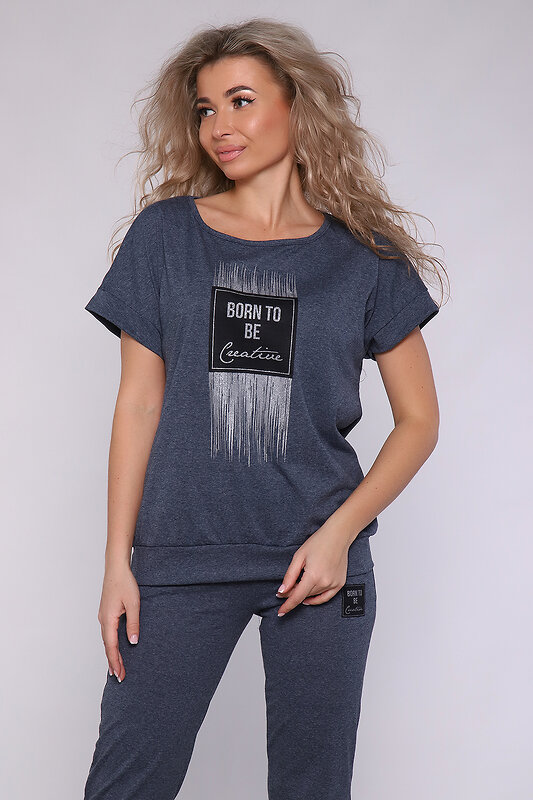 Натали Костюм 580825 51079 индиго меланж