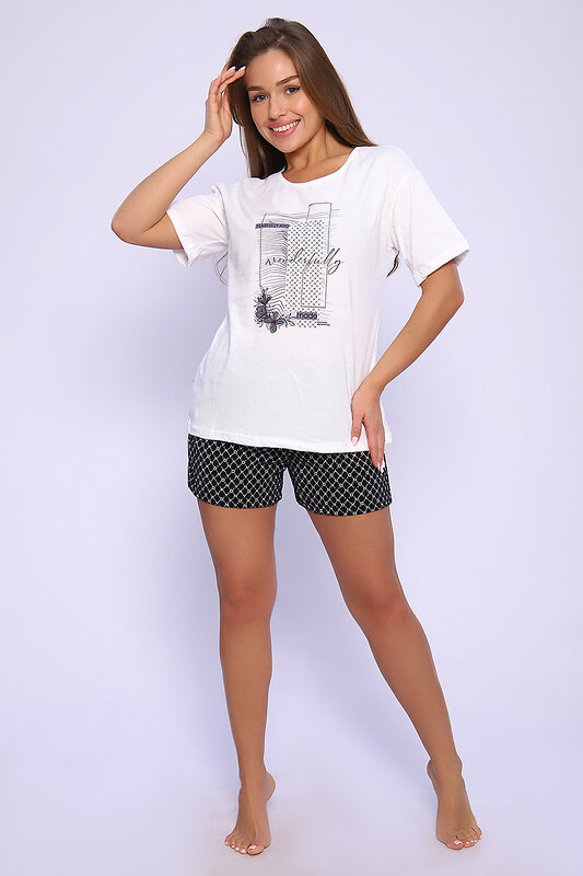 Натали Костюм 580842 59216 черно-белый