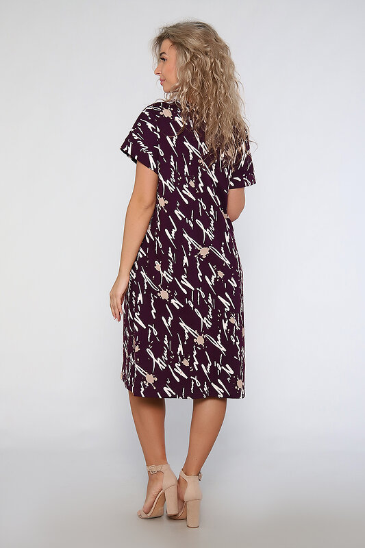 Натали Платье 580851 59193 бордовый