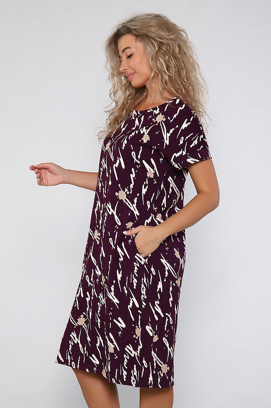 Натали Платье 580851 59193 бордовый