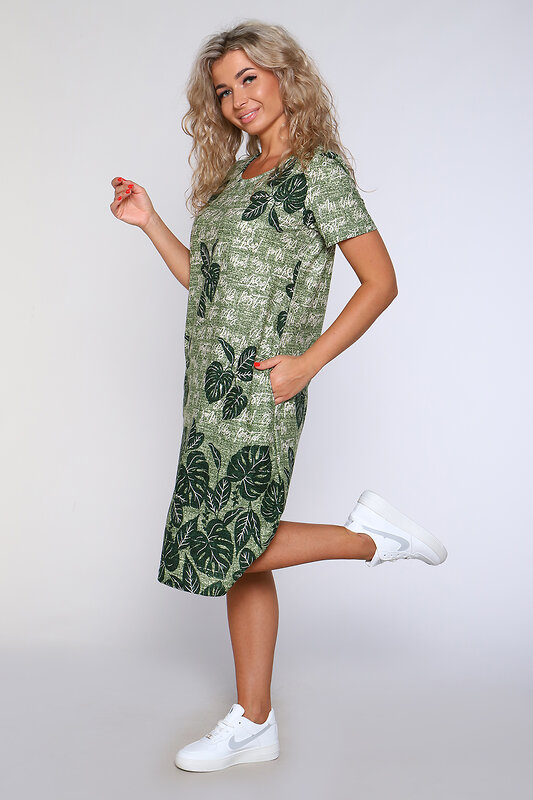 Натали Платье 580863 59127 зеленый