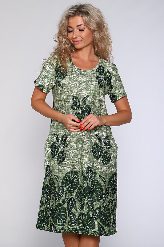 Натали Платье 580863 59127 зеленый