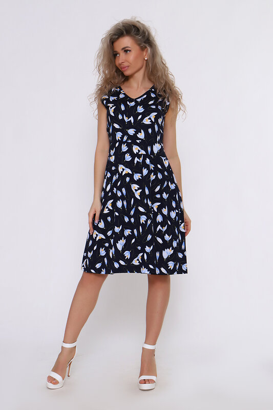 Натали Сарафан 580869 38573 голубой