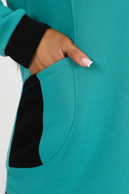 Натали Толстовка 580880 52223 бирюзовый