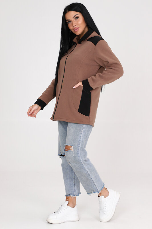 Натали Толстовка 580882 52223 коричневый