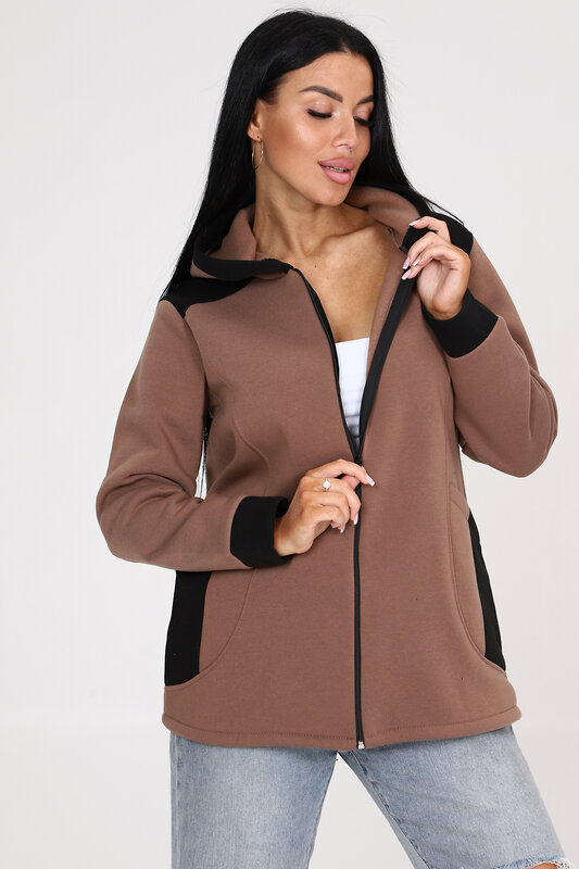 Натали Толстовка 580882 52223 коричневый