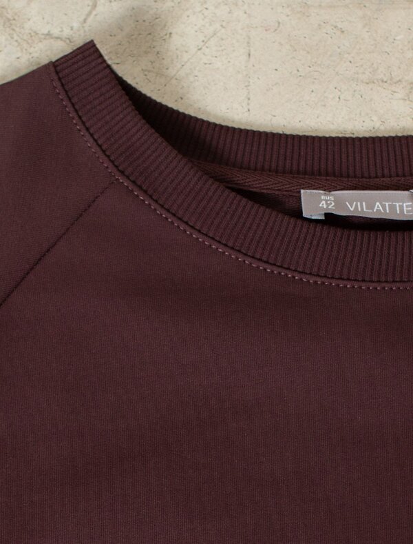 VILATTE Футболка 580901 D49.074 коричневый