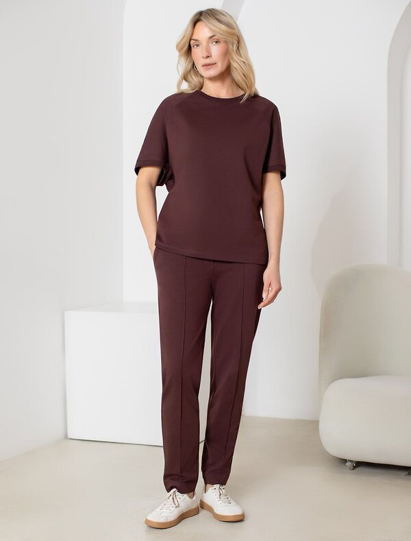 VILATTE Футболка 580901 D49.074 коричневый