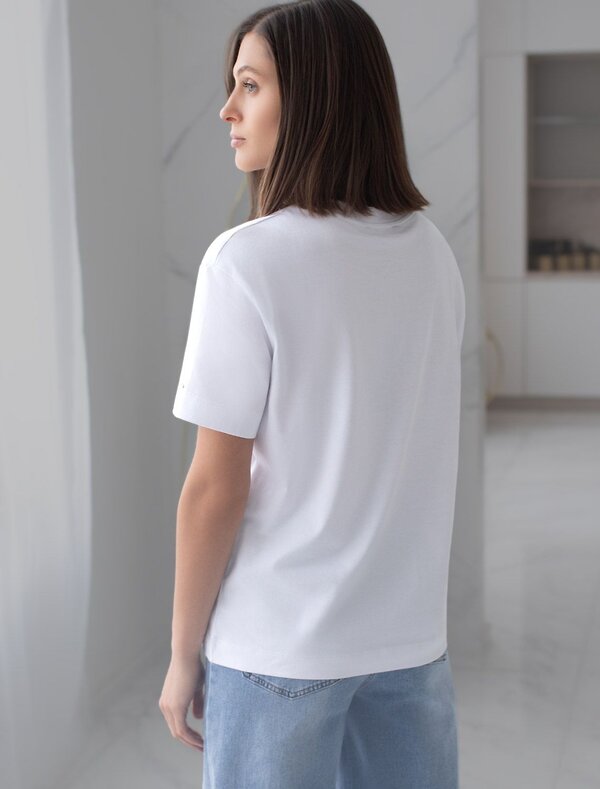 VILATTE Футболка 580913 D49.145 белый_vibe