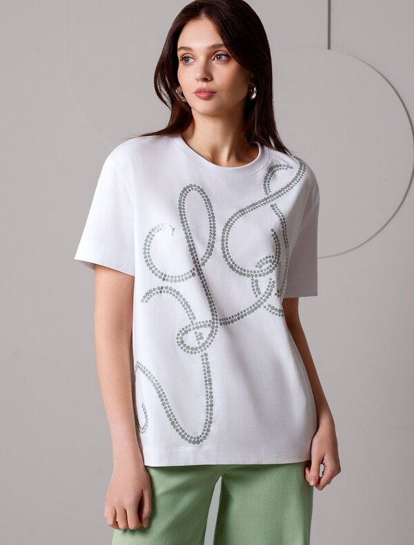 VILATTE Футболка 580914 D49.145 белый_vilatte