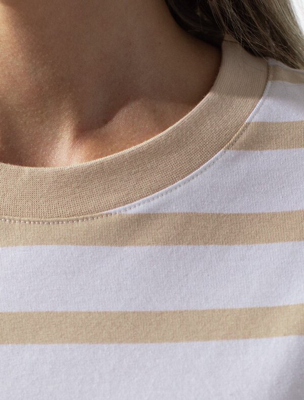 VILATTE Футболка 580916 D49.145 белый-бежевый