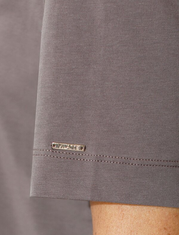 VILATTE Футболка 580918 D49.145 кофе_цветок