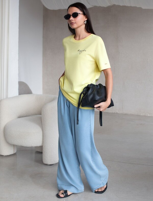 VILATTE Футболка 580919 D49.145 лимонный_love