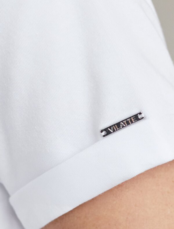 VILATTE Футболка 580924 D49.146 белый_сердце