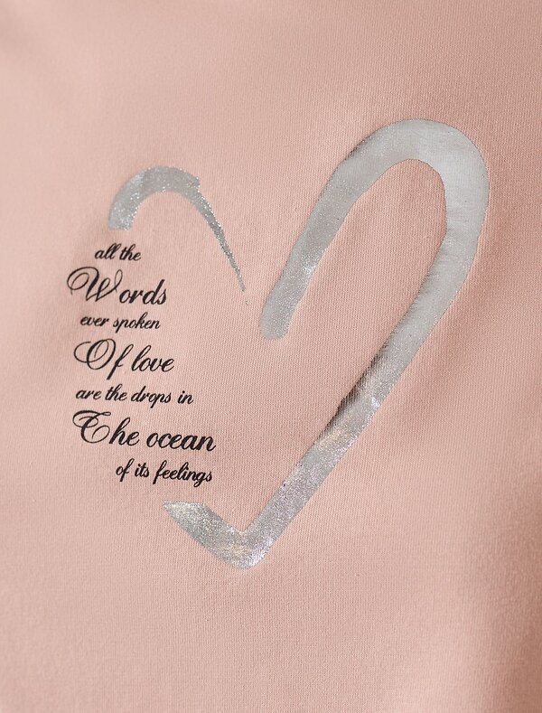 VILATTE Футболка 580927 D49.146 пудра_сердце