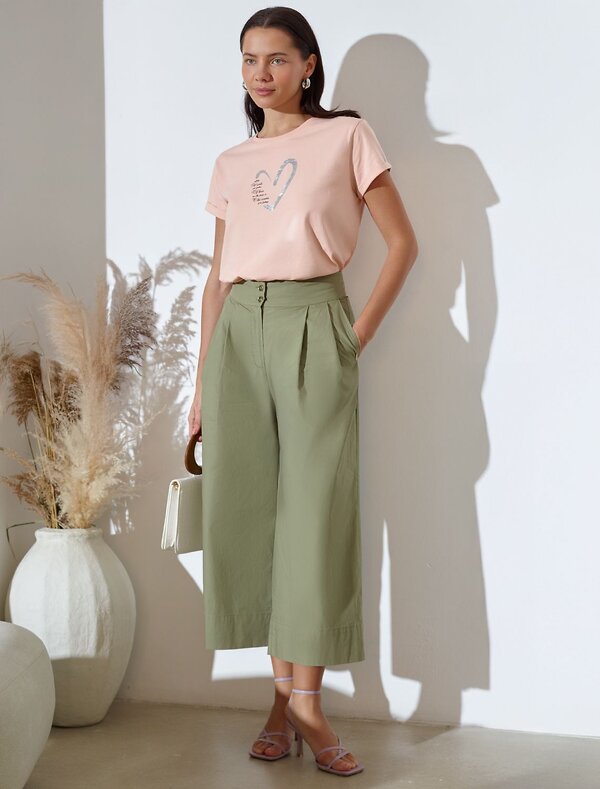 VILATTE Футболка 580927 D49.146 пудра_сердце