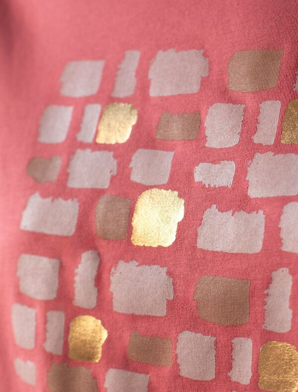 VILATTE Футболка 580928 D49.146 т.коралл_блики