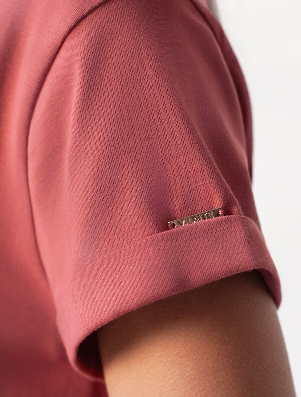 VILATTE Футболка 580928 D49.146 т.коралл_блики