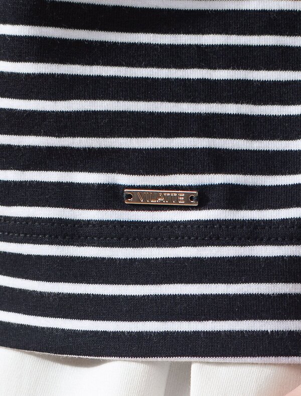 VILATTE Джемпер 580939 D49.149 черный-белый