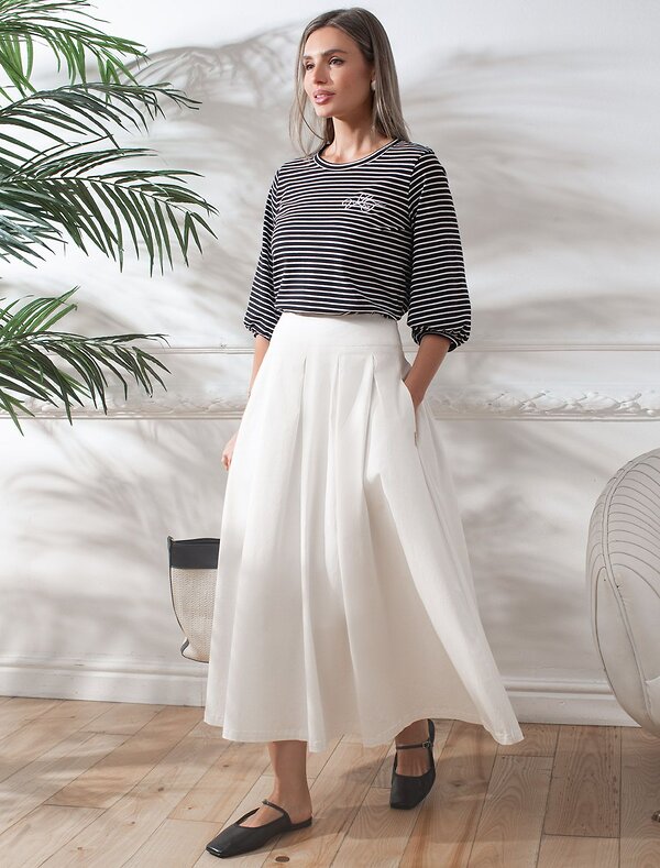 VILATTE Джемпер 580939 D49.149 черный-белый