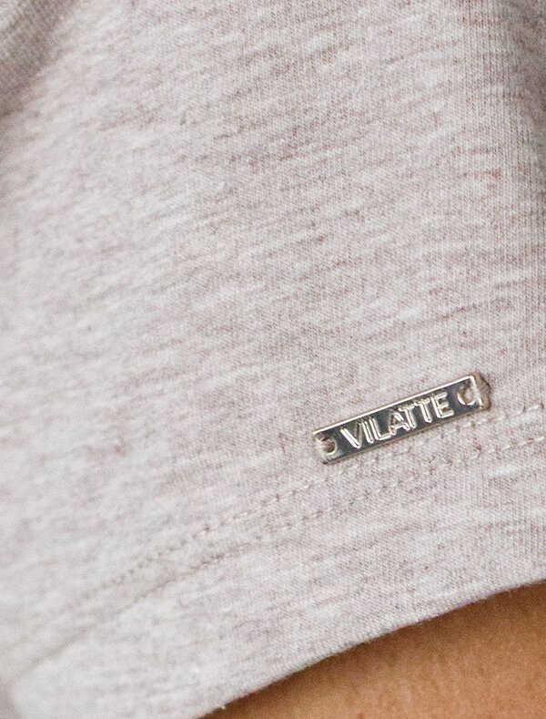 VILATTE Футболка 580949 D49.156 кофейный меланж