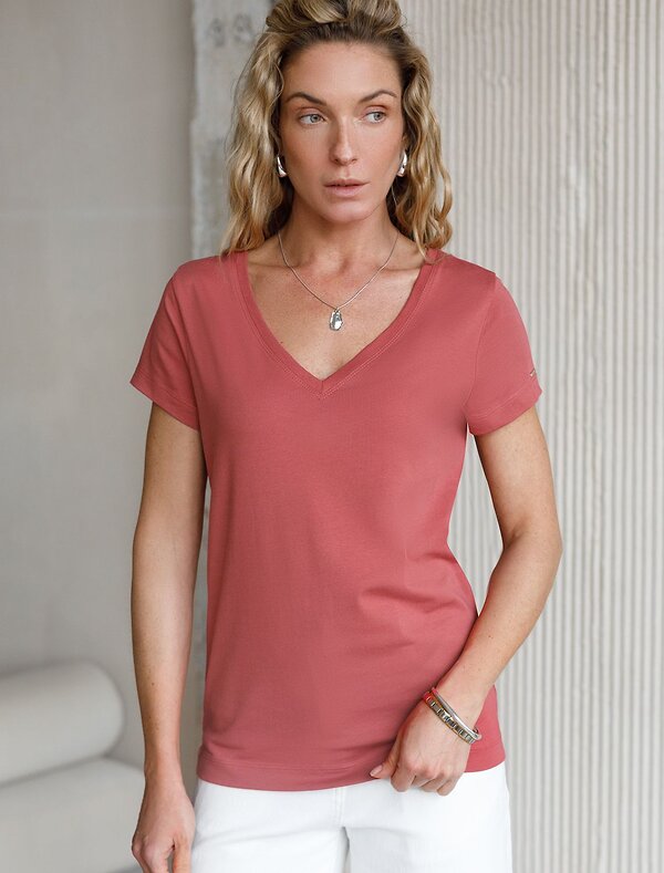 VILATTE Футболка 580953 D49.156 т.коралл