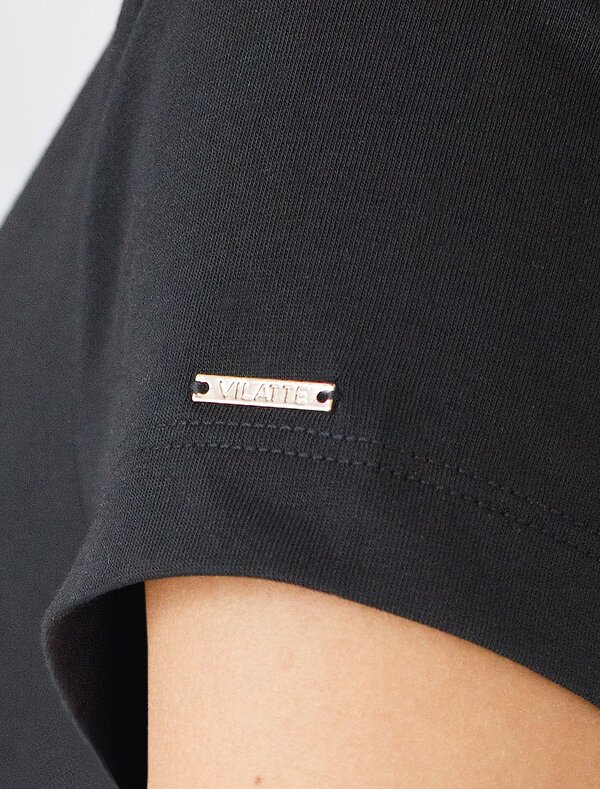 VILATTE Футболка 580954 D49.156 черный