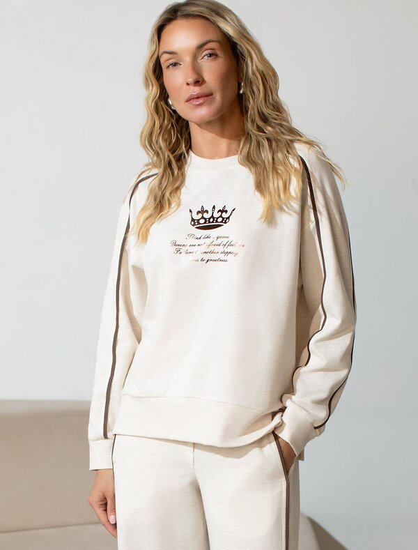 VILATTE Джемпер 580955 D49.161 овсяный меланж_queen