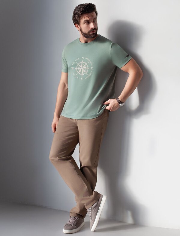 VILATTE Футболка 580959 U49.068 св.оливковый_wander