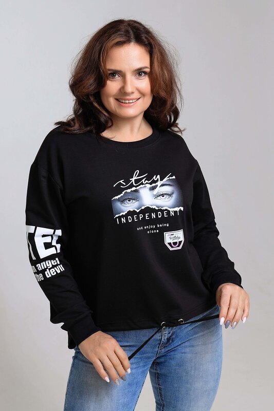 Натали Свитшот 580969 50519 черный